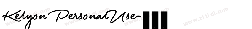 Kelyon PersonalUse字体转换